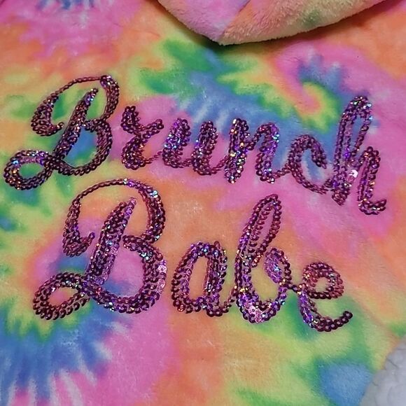 1729  EM & ALFIE SLEEP  Soft Robe multicolor  U/T NWT - Picture 3 of 5